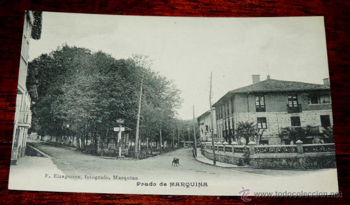 Postales: POSTAL PRADO DE MARQUINA (VIZCAYA).- EDICION F. EIZAGUIRRE. MARQUINA - NO CIRCULADA.