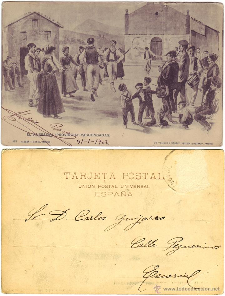 Postkarten: EL AURRESKU.- PROVINCIAS VASCONGADAS.