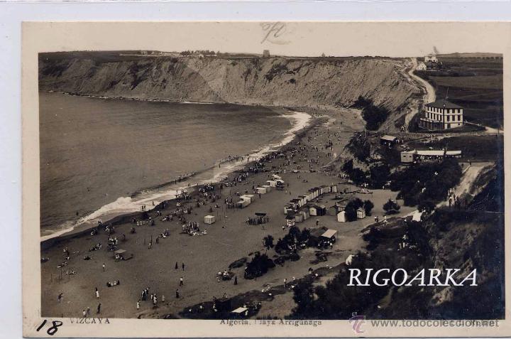 Postales: ALGORTA (VIZCAYA).- PLAYA ARRIGUNAGA - Foto 1
