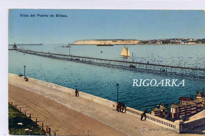 Postales: VISTA DEL PUERTO DE BILBAO - Foto 1