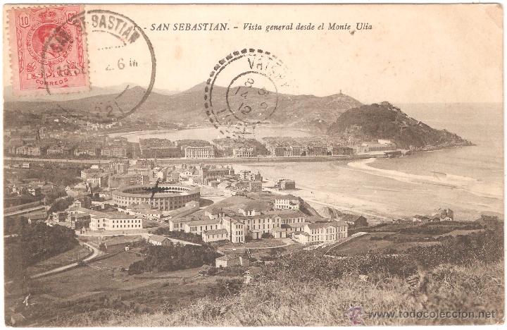 Postcards: San Sebastian Vista general desde el Monte Ulia 1926