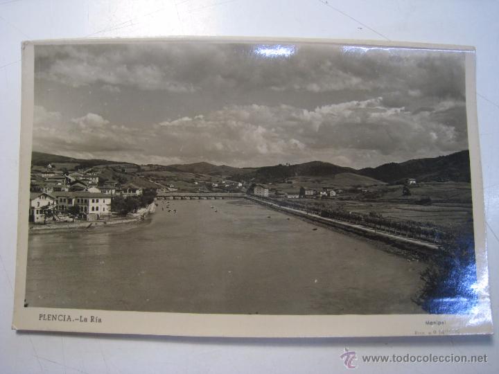 Postales: PLENCIA: LA RIA - POSTAL ORIGINAL - Foto 1