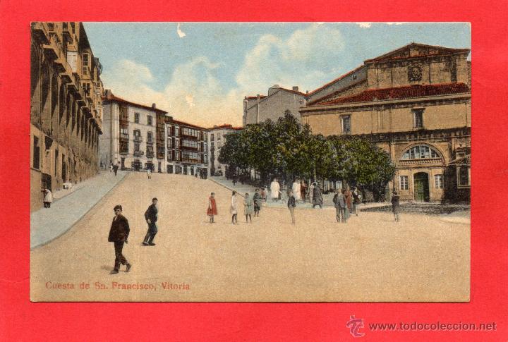 Postales: vitoria. cuesta de san francisco - Foto 1