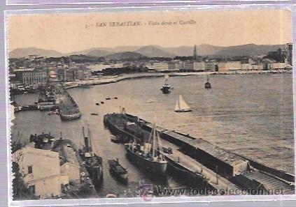 Postcards: TARJETA POSTAL DE SAN SEBASTIAN. VISTA DESDE EL CASTILLO.