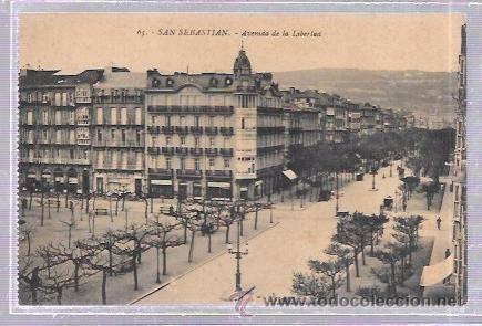 Postcards: TARJETA POSTAL DE SAN SEBASTIAN. AVENIDA DE LA LIBERTAD.