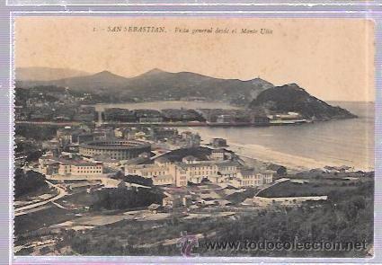Postcards: TARJETA POSTAL DE SAN SEBASTIAN. VISTA GENERAL EL MONTE ULIA.