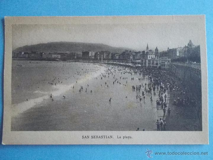 Postales: ANTIGUA POSTAL DE SAN SEBASTIAN LA PLAYA M.ARRIBAS