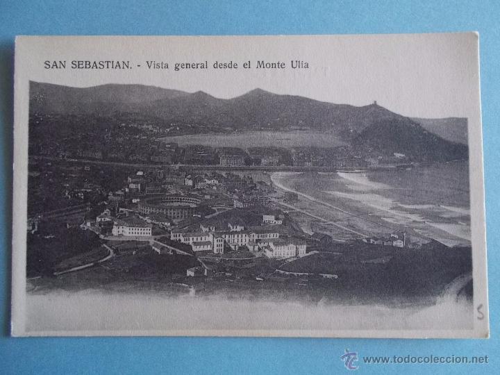 Postales: ANTIGUA POSTAL DE SAN SEBASTIAN VISTA DESDE EL MONTE ULIA. MAYOR HERMANOS