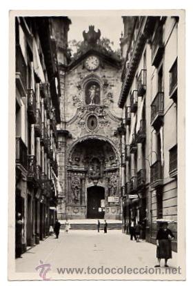 Postales: TARJETA POSTAL SAN SEBASTIAN. IGLESIA DE SANTA MARIA. N&ordm; 148. FOTO GALARZA