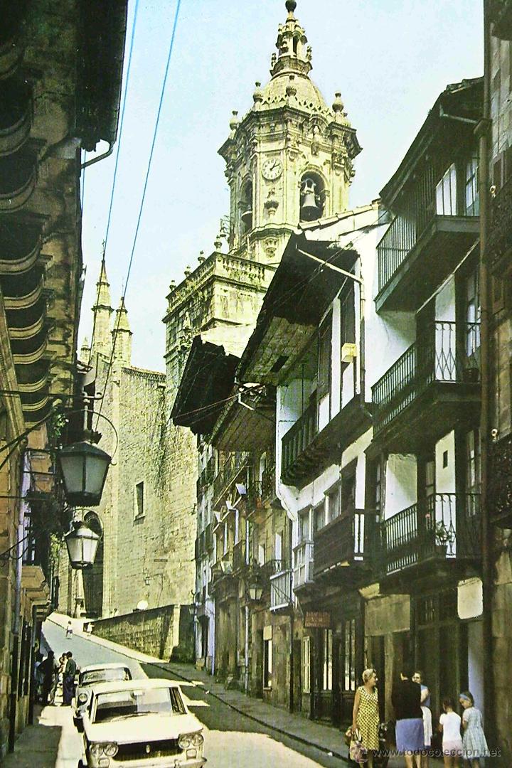 Cartes Postales: POSTAL, GUIP&Uacute;ZCOA, FUENTERRABIA, CALLE MAYOR,  SIN CIRCULAR