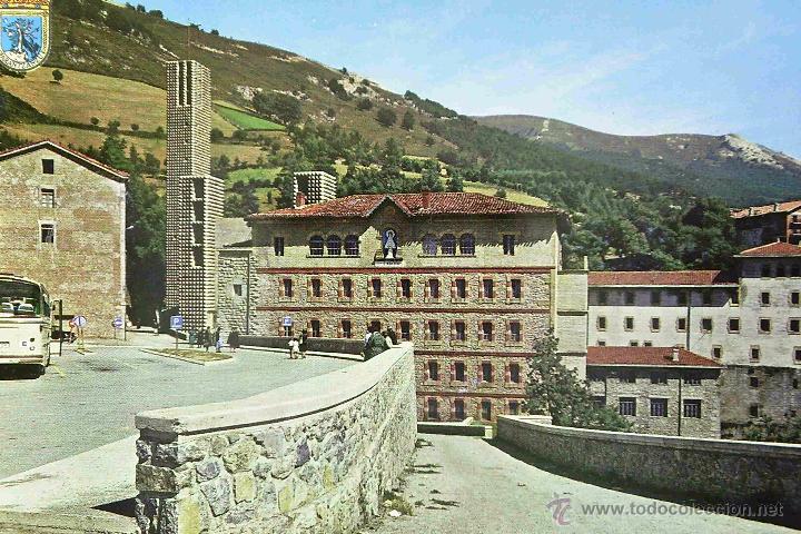 Cartes Postales: POSTAL, GUIPUZCOA, ARANZAZU, LLEGADA AL SANTUARIO, SIN CIRCULAR