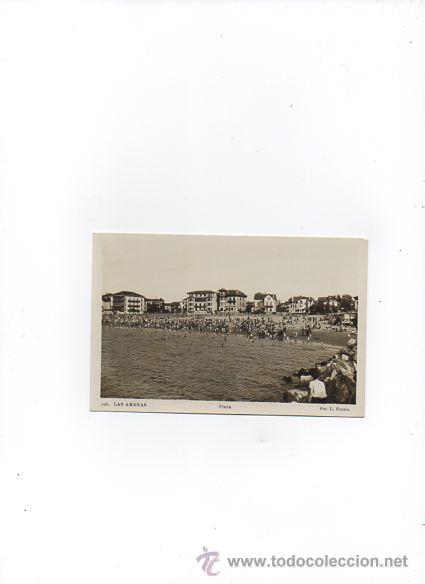 Cartoline: ANTIGUA POSTAL  VIZCAYA. PLAYA DE LAS ARENAS. SIN CIRCULAR FOTO L.ROISIN  N&ordf;198
