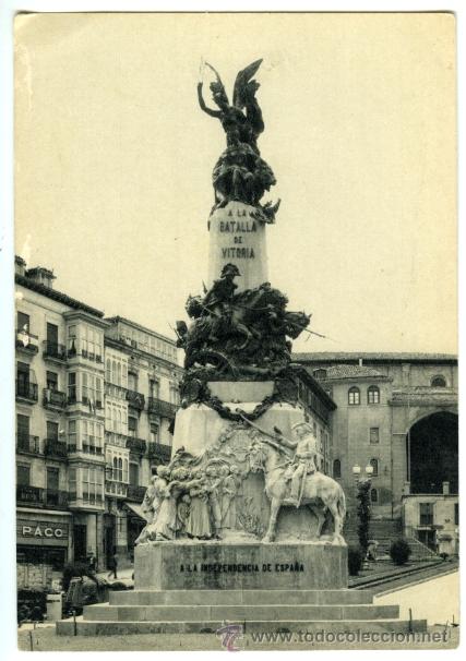 Postales: Monumento conmemorativo de la Batalla de Vitoria. Ediciones Obra Cultural de la Caja de Ahorros.