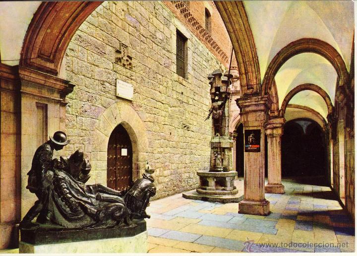 Cartoline: MAGNIFICA POSTAL FUENTE DE SAN IGNACIO Y ENTRADA A LA SANTA CASA SANTUARIO DE LOYOLA