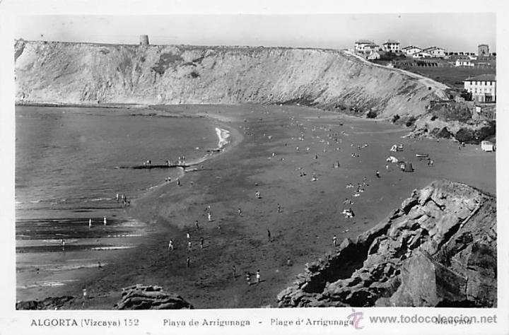 Postales: ALGORTA (VIZCAYA).- PLAYA DE ARRIGUNAGA - Foto 1