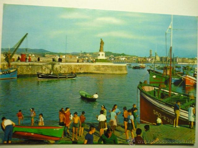 Postcards: postal santurce.-puerto  escrita