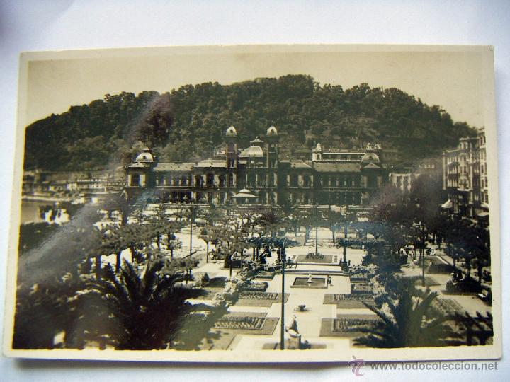 Postcards: POSTAL DE San Sebastian.Jardines y Gran Casino foto Galarza n&ordm; 21