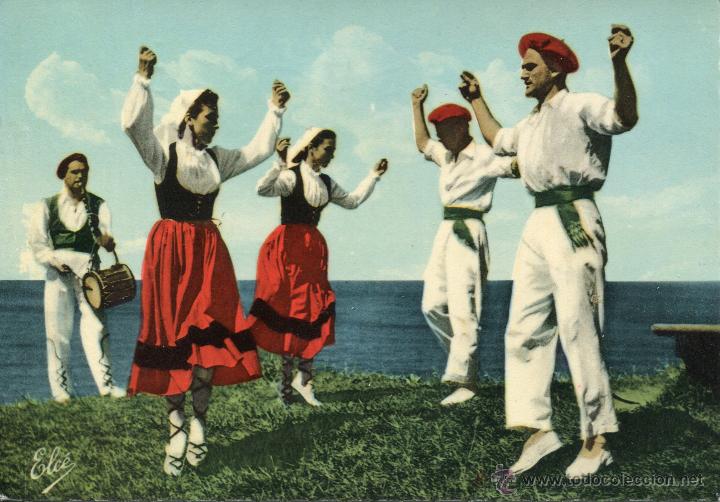 Postales: BIARRITZ- BALLETS OLDARRA.-RARA - Foto 1