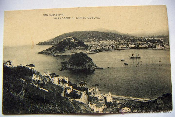 Postcards: POSTAL DE SAN SEBASTIAN Vista desde el monte Igueldo