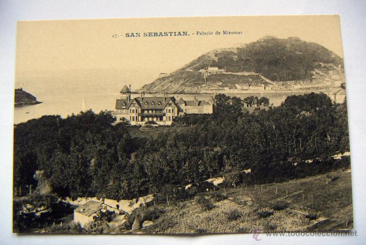 Postcards: POSTAL DE SAN SEBASTIAN, PALACIO DE MIRAMAR. EDIC GALARZA n&ordm; 27