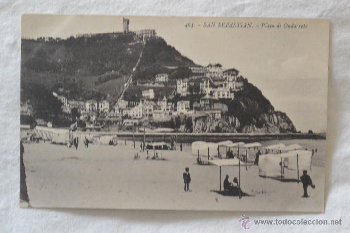 Cartoline: TARJETA POSTAL  PLAYA ONDARRETA SAN SEBASTIAN