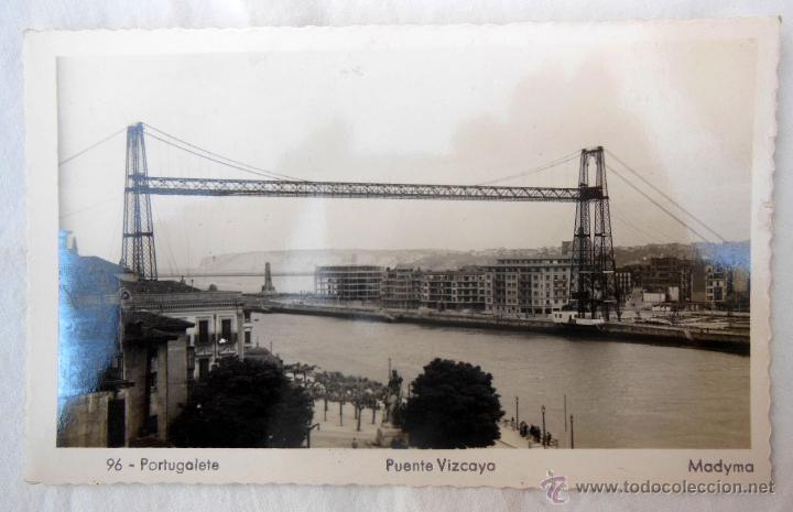 Cartoline: Antigua Postal Fotogr&aacute;fica  : Puente Vizcaya - PORTUGALETE