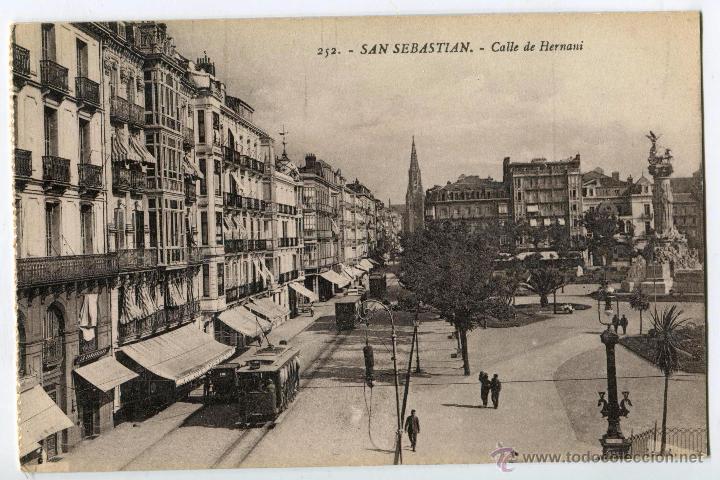 Postkarten: San Sebastian. Calle de Hernani. 252 Ed. Gregorio G. Galarza