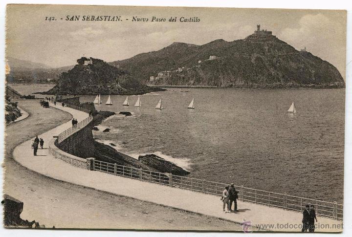 Postkarten: San Sebastian. Nuevo Paseo del Castillo. 142 Ed. Gregorio G. Galarza