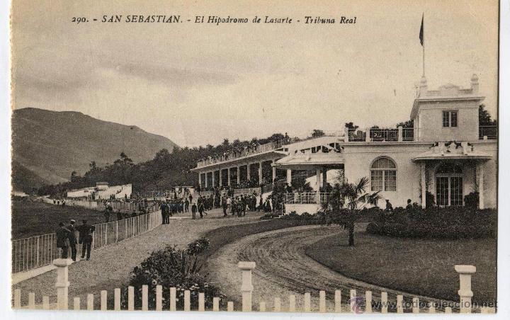 Postkarten: San Sebastian. El Hipodromo de Lasarte - Tribuna Real. 290 Ed. Gregorio G. Galarza