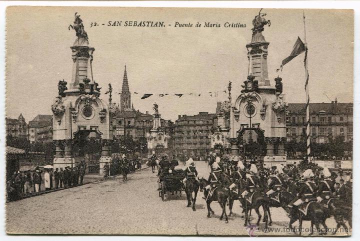 Postkarten: San Sebastian. Puente de Mar&iacute;a Cr&iacute;stina. 32 Ed. Gregorio G. Galarza