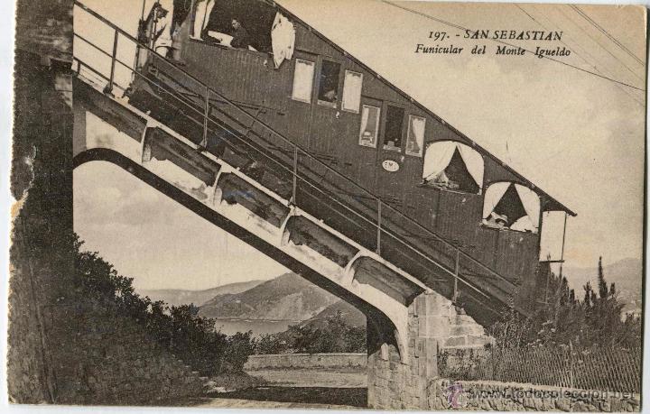 Postkarten: San Sebastian. Funicular del Monte Igueldo. 197 Ed. Gregorio G. Galarza