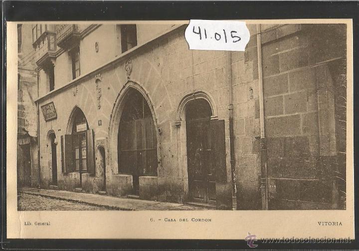 Postales: VITORIA - 6 - CASA DEL CORDON - LIB&middot; GENERAL - (41015) - Foto 1