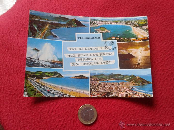 Cartoline: TARJETA POSTAL POST CARD SAN SEBASTIAN GUIPUZCOA EUSKADI 34 TELEGRAMA VER FOTO/S DESCRIPCION MANIPEL