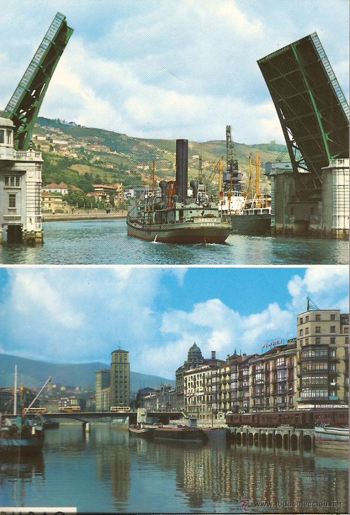 Postales: POSTAL, BILBAO, LA R&Iacute;A , ESCRITA - Foto 1