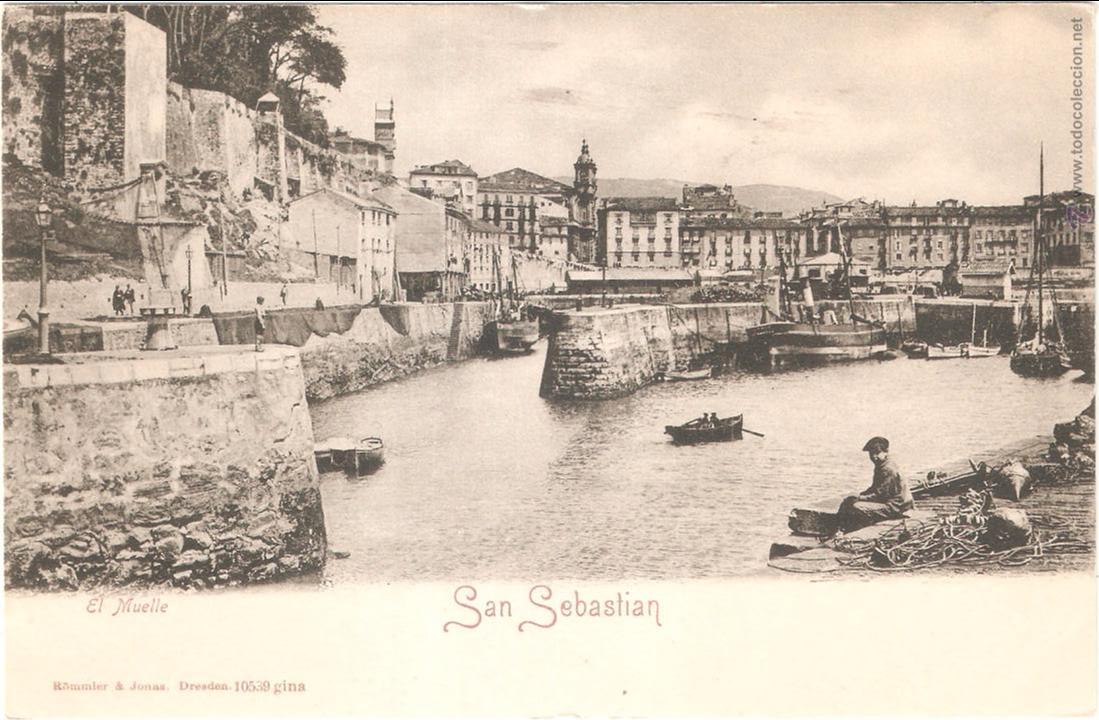 Postales: SAN SEBASTIAN EL MUELLE - Foto 1