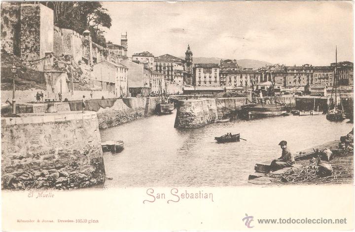 Postales: SAN SEBASTIAN EL MUELLE - Foto 2