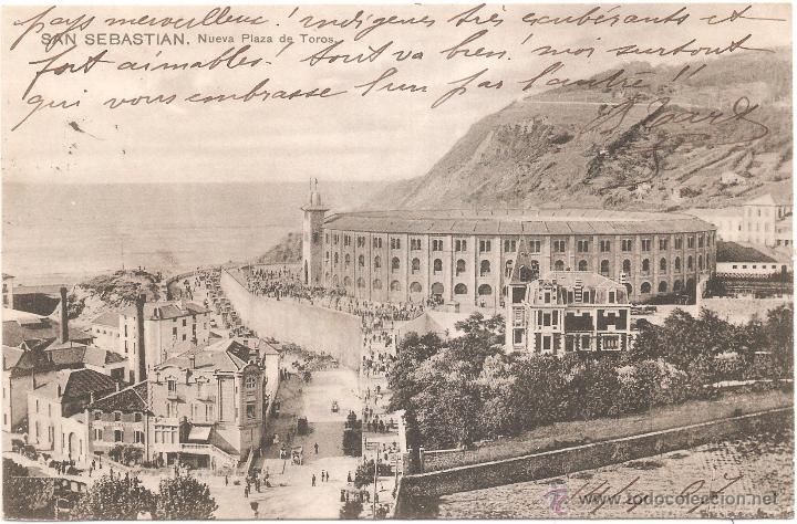 Postais: SAN SEBASTIAN NUEVA PLAZA DE TOROS 1907
