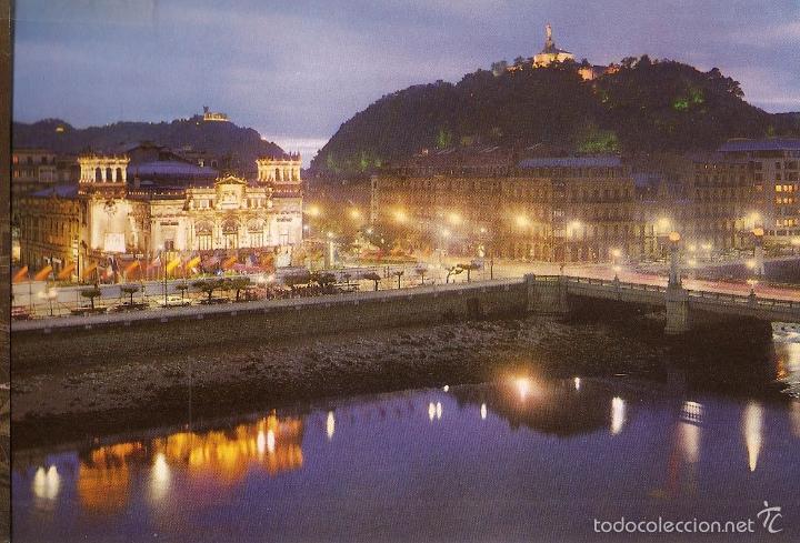 Postais: POSTAL, SAN SEBASTIAN, VISTA PARCIAL Y TEATRO VICTORIA EUGENIA, SIN CIRCULAR
