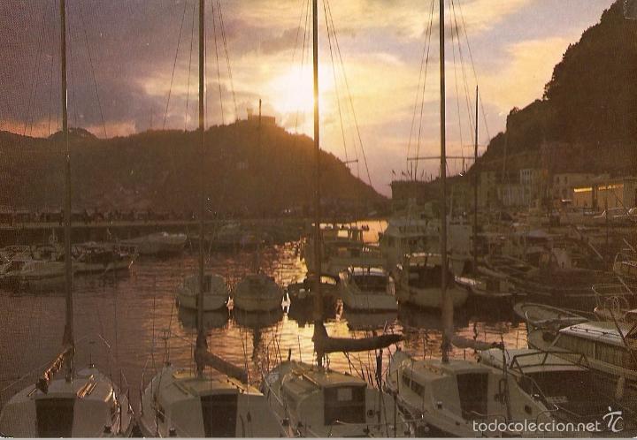 Postais: POSTAL, SAN SEBASTIAN, EL PUERTO, ATARDECER, SIN CIRCULAR