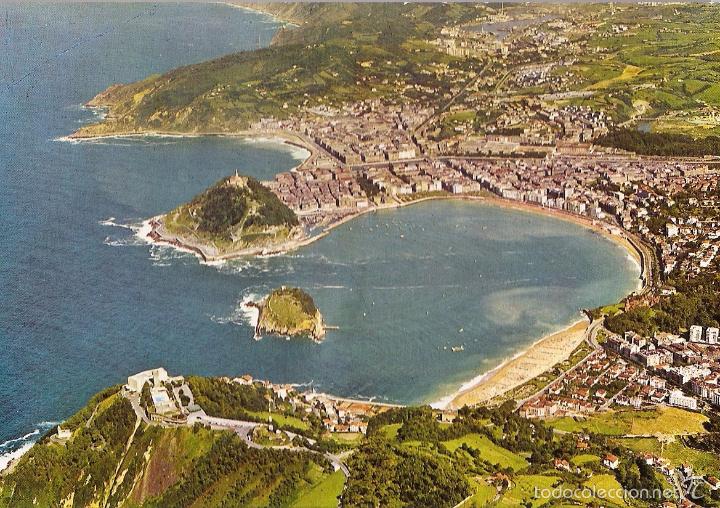 Postais: POSTAL, SAN SEBASTIAN, VISTA A&Eacute;REA, SIN CIRCULAR
