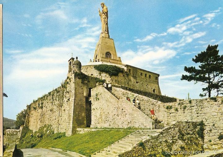 Postais: POSTAL, SAN SEBASTIAN, MONUMENTO AL SAGRADO CORAZ&Oacute;N EN EL MONTE URGULL, SIN CIRCULAR