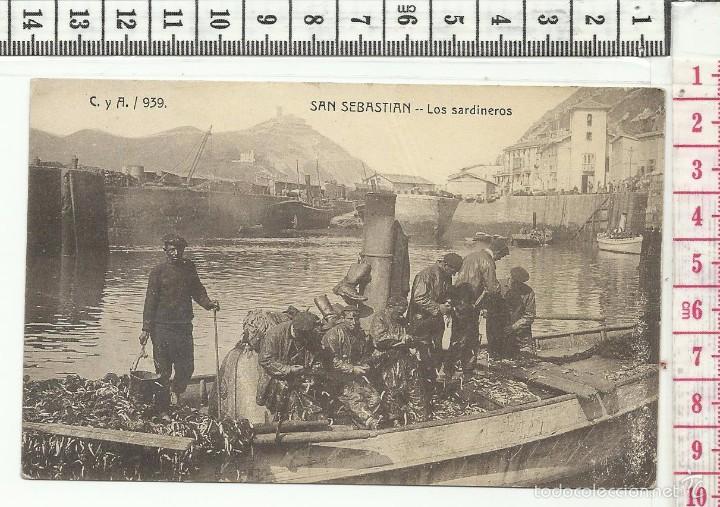 Postales: 13,100 TARJETA POSTAL, LOS SARDINEROS, SAN SEBASTIAN, GUIPUZCOA