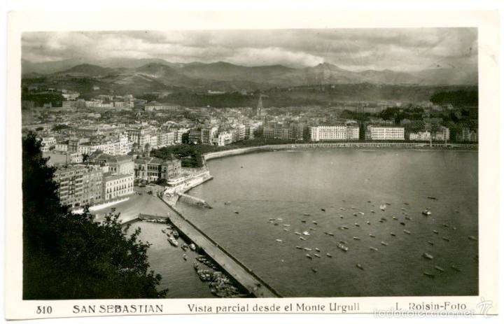 Postales: San SebastiÃ¡n desde el Monte Urgull, 1952 - Foto 1 - 55705365