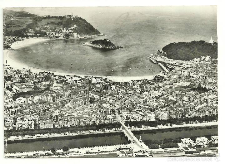 Postkarten: POSTAL DE SAN SEBASTIAN (VISTA AEREA DE LA BAH&Iacute;A)