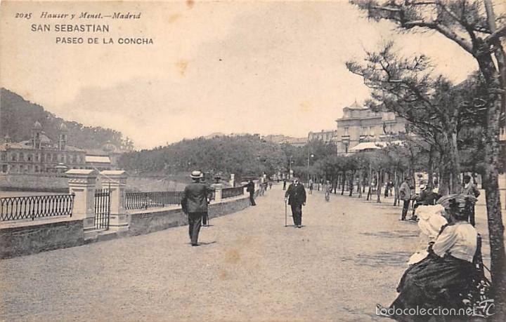 Postales: SAN SEBASTIAN.- PASEO DE LA CONCHA - Foto 1