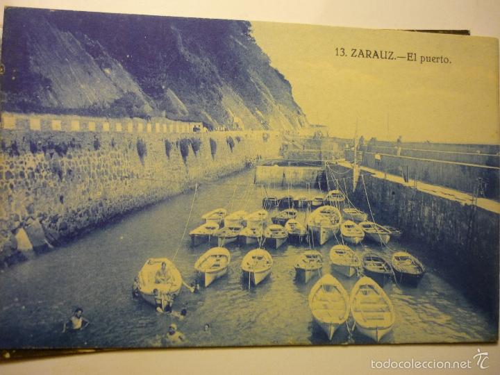 Postcards: postal zarauz -puerto bb