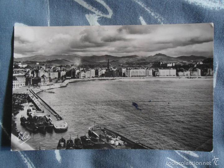 Postkarten: ANTIGUA POSTAL SAN SEBASTIAN - LA BOCA DEL PUERTO - HOTELES DE LA CONCHA Y PIRINEOS - CHEZ SIMON