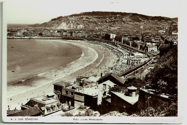 Cartes Postales: POSTAL DE SAN SEBASTIAN (VISTA DESDE MIRACONCHA)