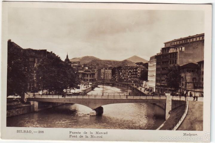 Postales: BILBAO PUENTE DE LA MERCED - Foto 1
