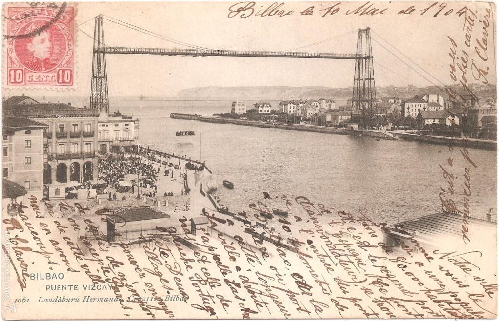 Postcards: BILBAO PUENTE DE VIZCAYA 1904